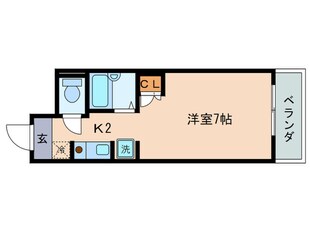 フロンティー松伝Ⅲの物件間取画像